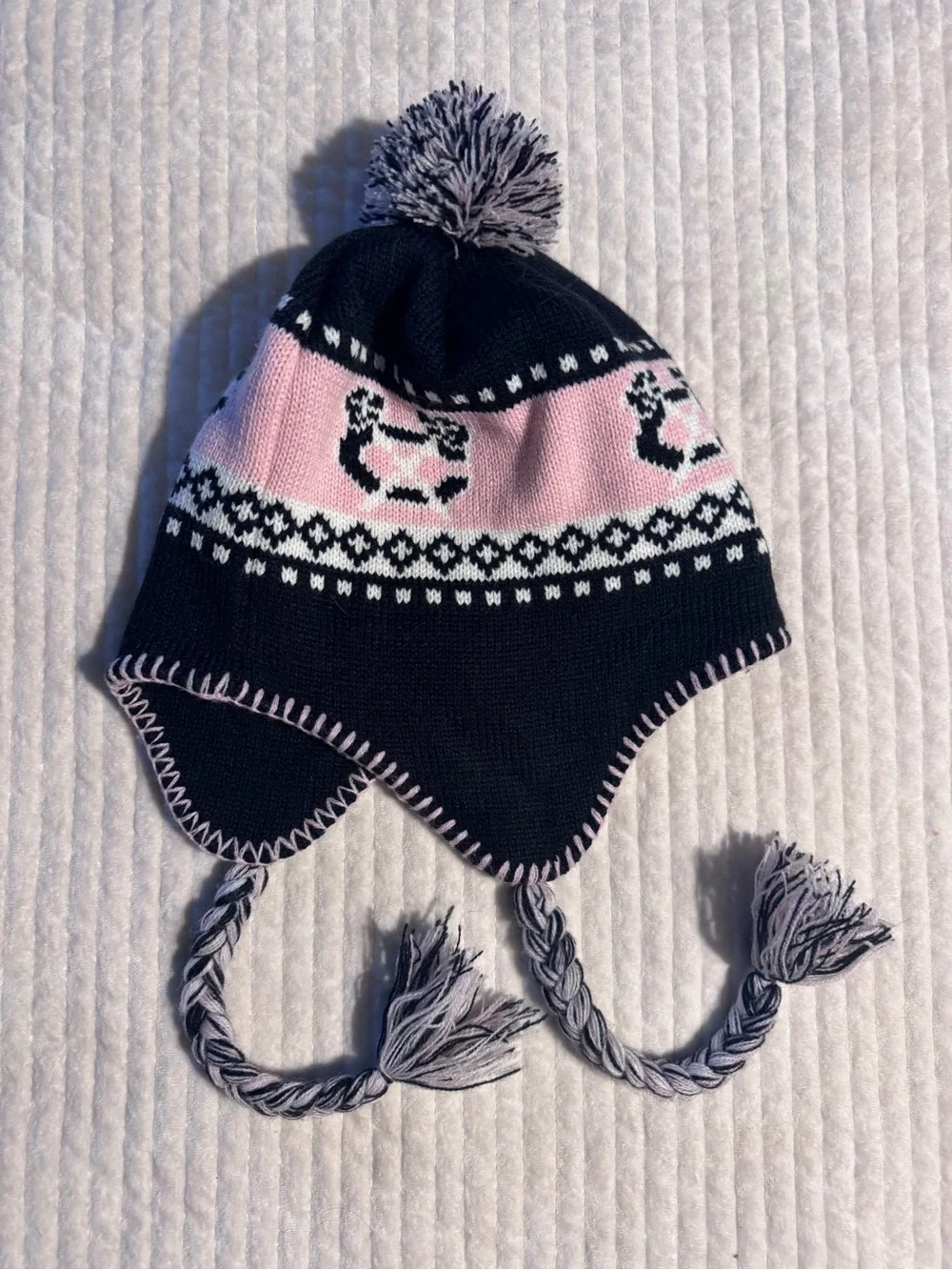 NHL Fan Favorite Kids Chicago Blackhawks Tassel Pom Winter Hat